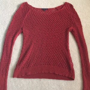 American Eagle red sweater